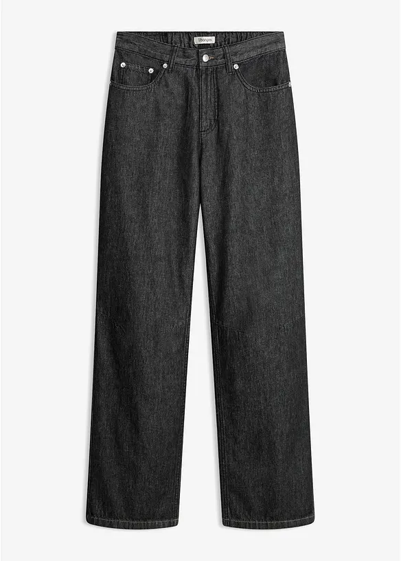 Jean droit taille mi-haute, bonprix