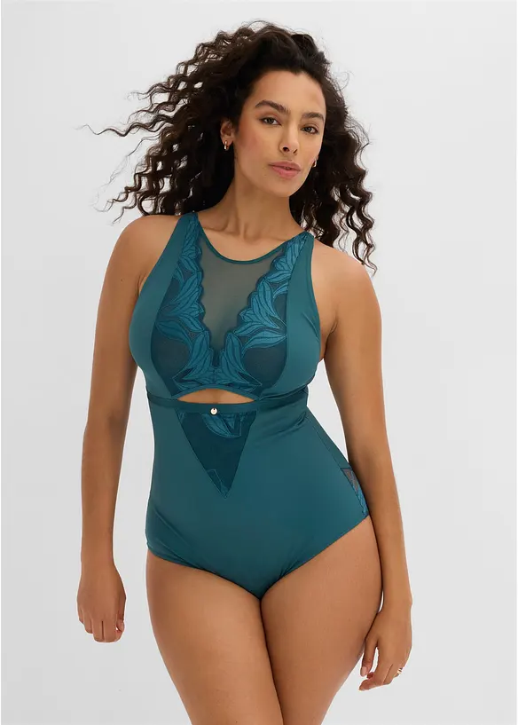 Body sculptant &agrave; dentelle, maintien mod&eacute;r&eacute;, bonprix