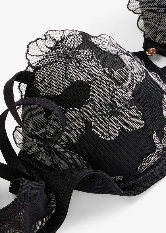 Soutien-gorge balconnet brod&eacute;, bonprix