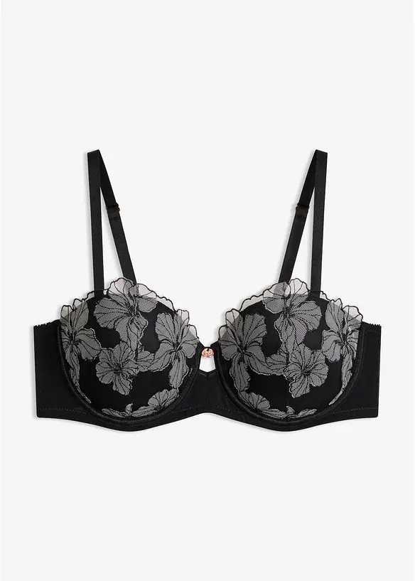 Soutien-gorge balconnet brod&eacute;, bonprix