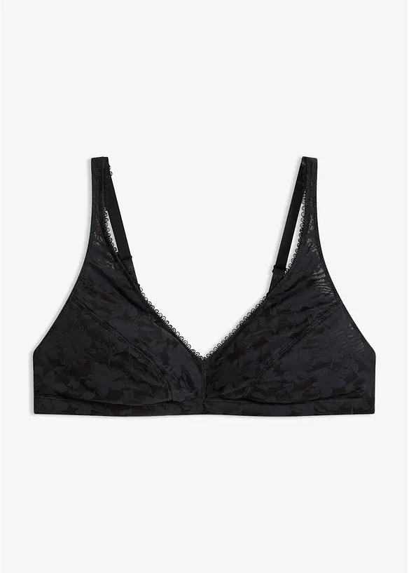 Soutien-gorge bralette sans armatures en mati&egrave;re douce, bonprix