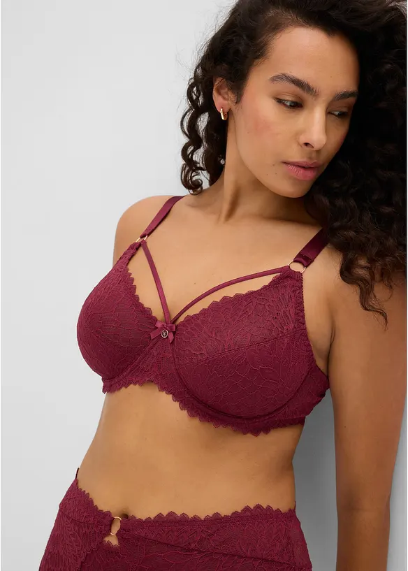 Soutien-gorge minimiseur &agrave; lani&egrave;res d&eacute;coratives, bonprix