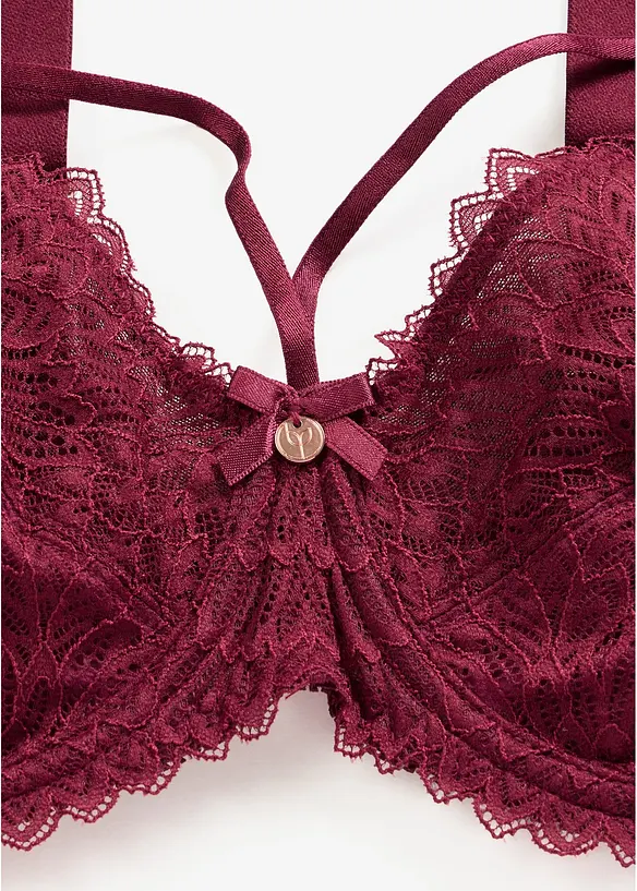 Soutien-gorge minimiseur &agrave; lani&egrave;res d&eacute;coratives, bonprix