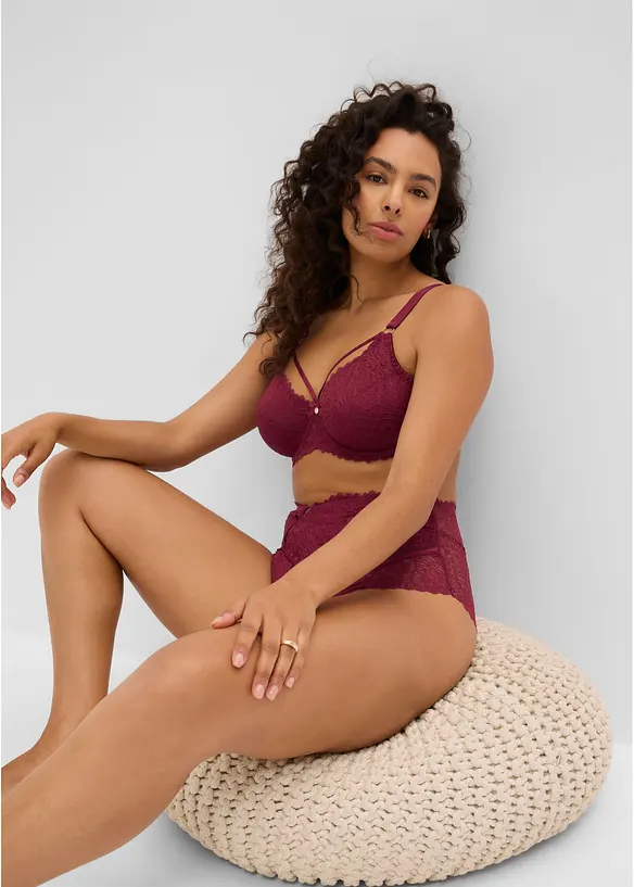 Culotte taille haute en dentelle, bonprix
