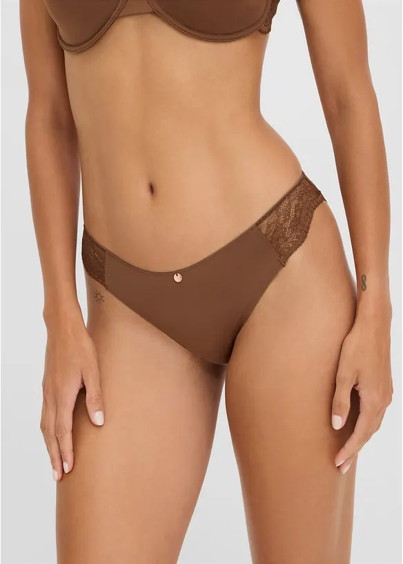 Minislip mit zarter Spitze (2er Pack), bonprix