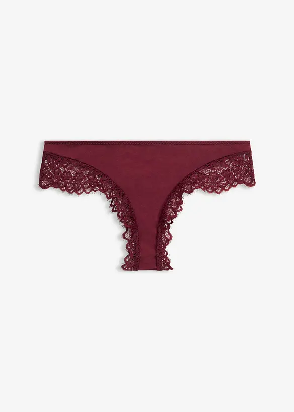 Slip br&eacute;silien avec dentelle, bonprix