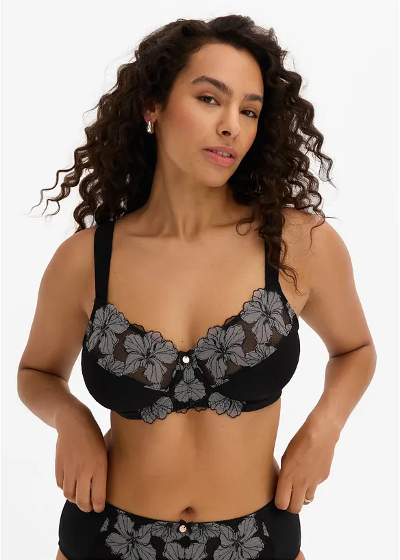 Soutien-gorge minimiseur &agrave; bretelles rembourr&eacute;es, bonprix