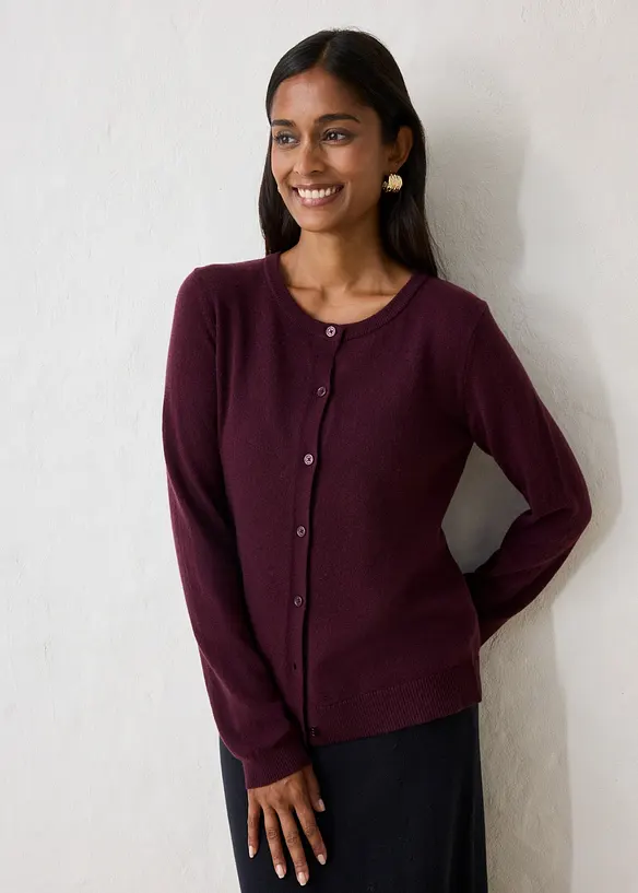 Strickjacke aus weichem Kaschmir-Mix mit Good Cashmere Standard&reg;, bonprix