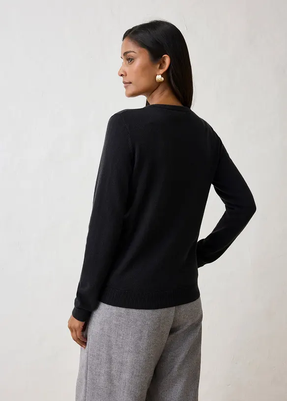 Strickjacke aus weichem Kaschmir-Mix mit Good Cashmere Standard&reg;, bonprix