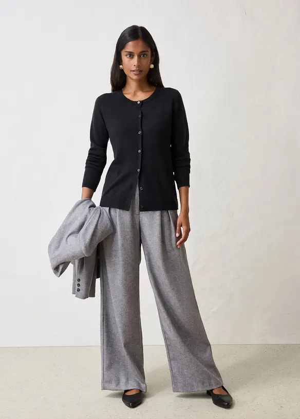 Strickjacke aus weichem Kaschmir-Mix mit Good Cashmere Standard&reg;, bonprix