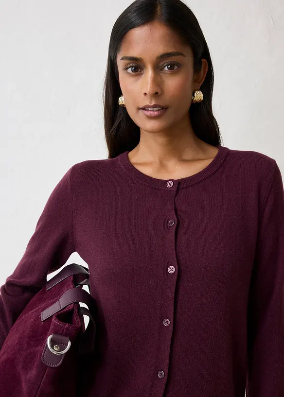 Strickjacke aus weichem Kaschmir-Mix mit Good Cashmere Standard&reg;, bonprix