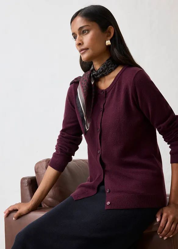 Strickjacke aus weichem Kaschmir-Mix mit Good Cashmere Standard&reg;, bonprix
