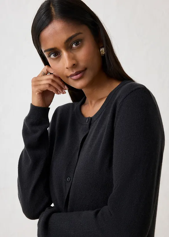 Strickjacke aus weichem Kaschmir-Mix mit Good Cashmere Standard&reg;, bonprix