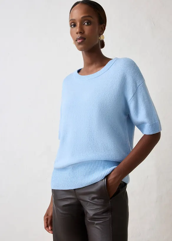 Pull oversize &agrave; manches courtes, bonprix