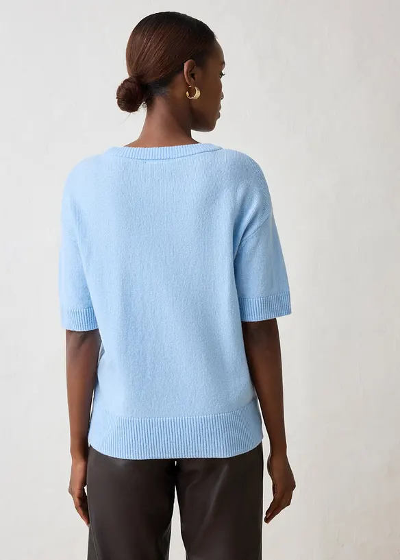 Pull oversize &agrave; manches courtes, bonprix