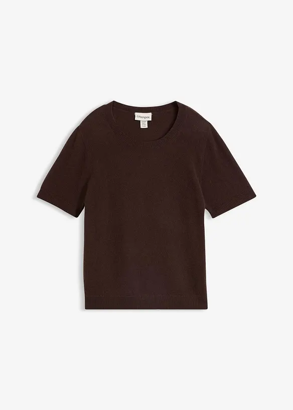 Pull manches courtes 100% cachemire, bonprix
