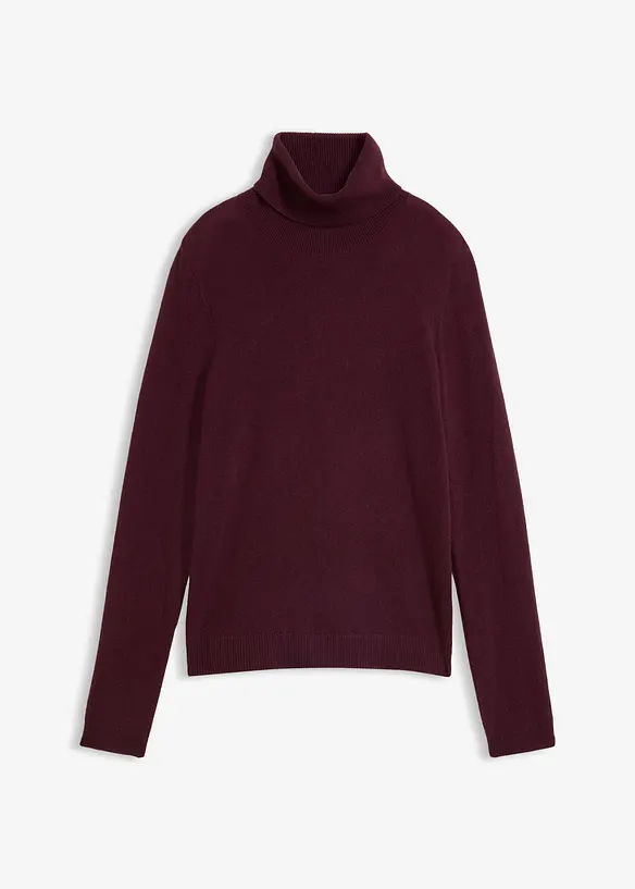 Pull col roul&eacute; doux avec cachemire Good Cashmere Standard&reg;, bonprix