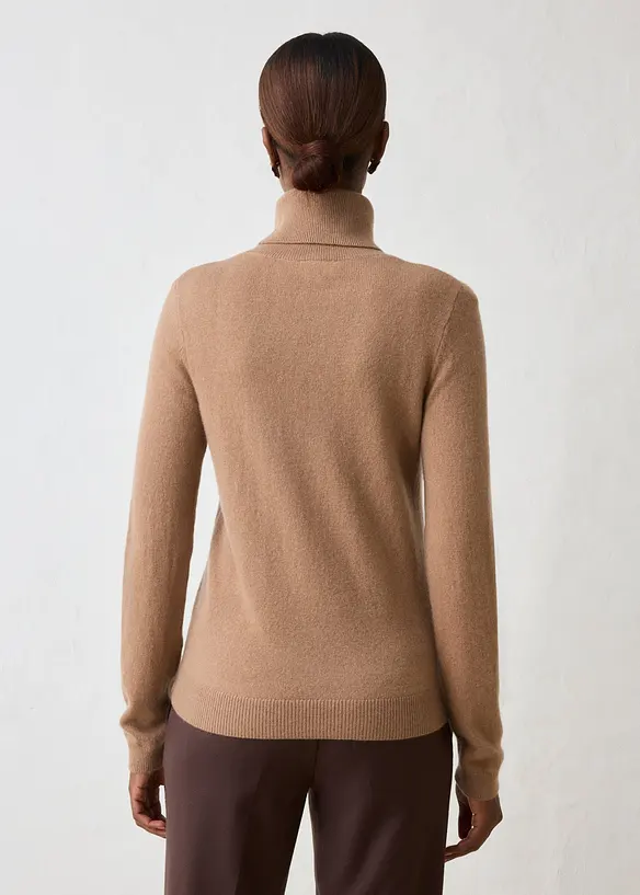 Rollkragenpullover aus weichem Kaschmir-Mix mit Good Cashmere Standard&reg;, bonprix