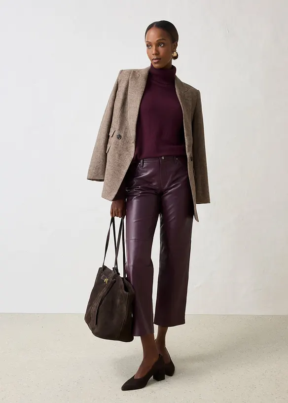 Pull col roul&eacute; doux avec cachemire Good Cashmere Standard&reg;, bonprix