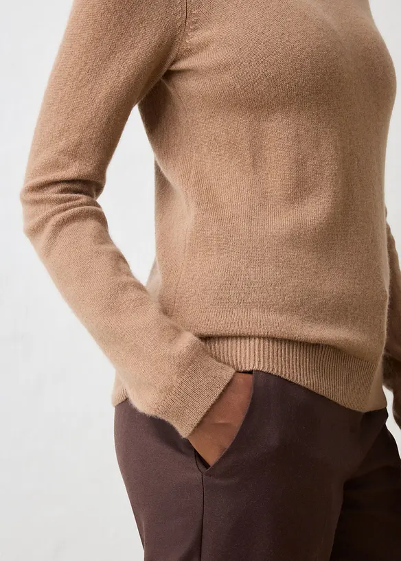 Rollkragenpullover aus weichem Kaschmir-Mix mit Good Cashmere Standard&reg;, bonprix