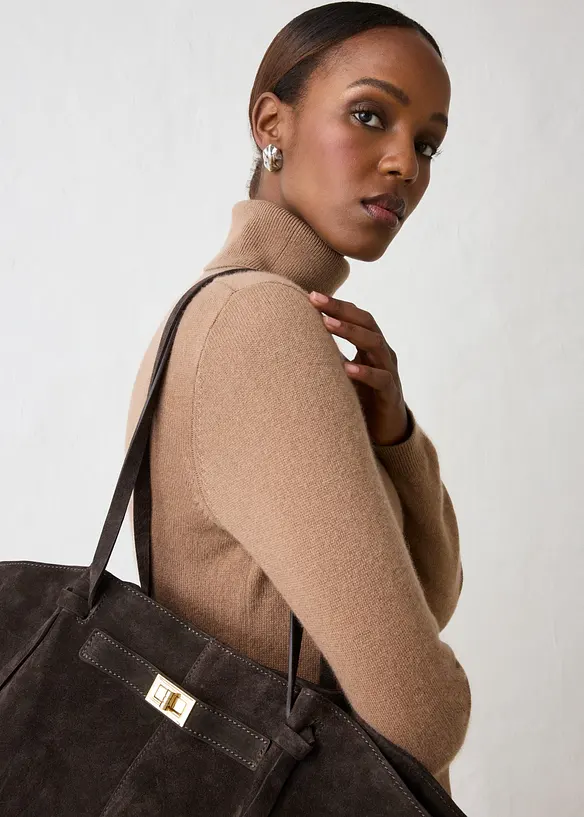 Rollkragenpullover aus weichem Kaschmir-Mix mit Good Cashmere Standard&reg;, bonprix