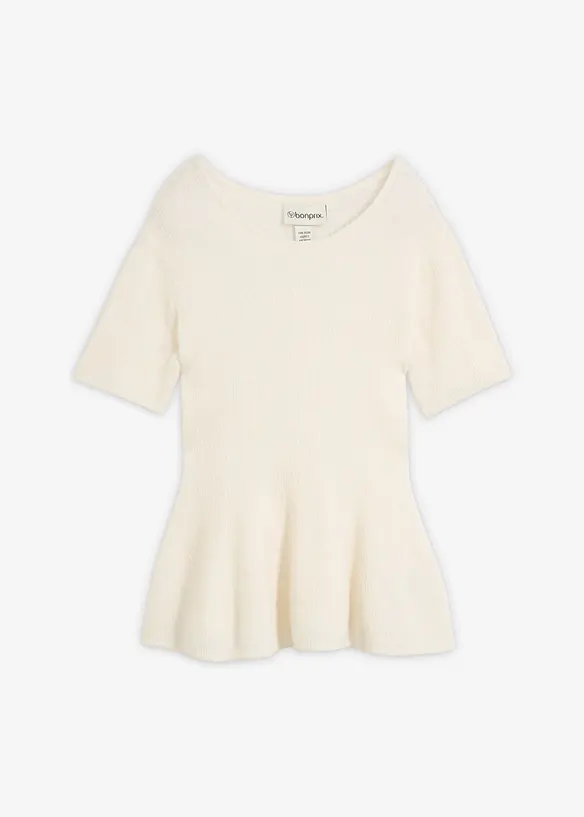 Pull &agrave; basques, bonprix