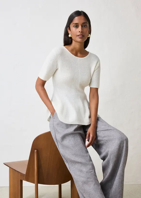 Pull &agrave; basques, bonprix