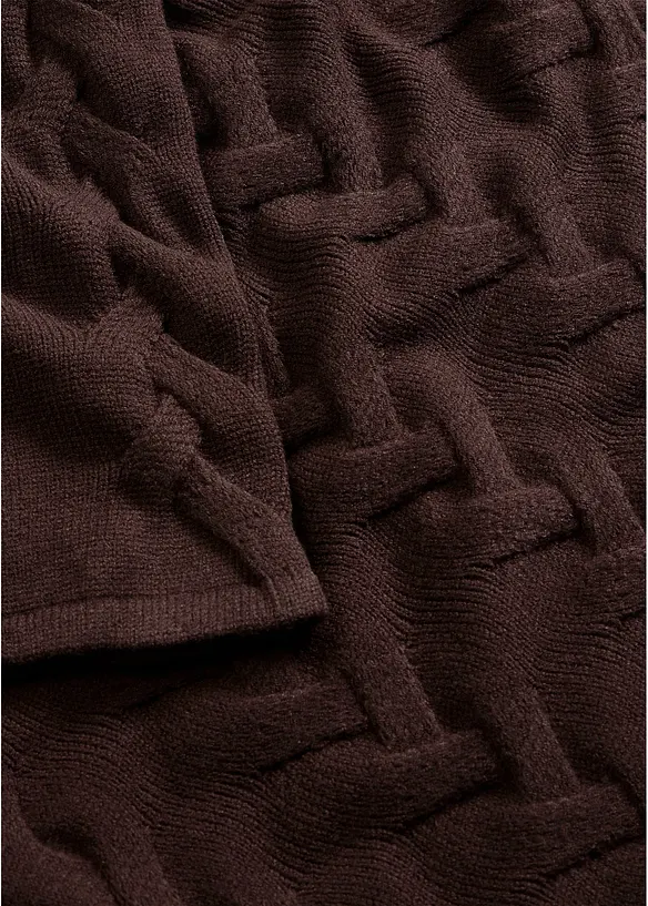 Pull en maille &agrave; torsades, bonprix