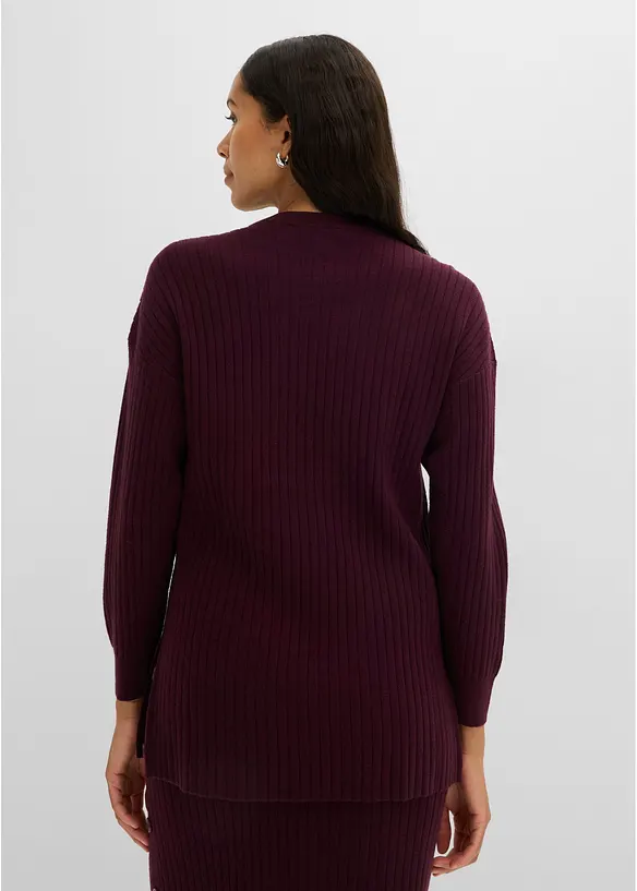 Viskose-Mix Pullover mit Deko Knopfleiste, bonprix