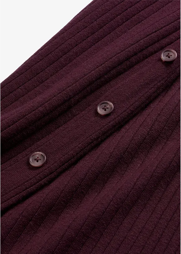 Strickrock mit Schlitz und Kn&ouml;pfen, bonprix