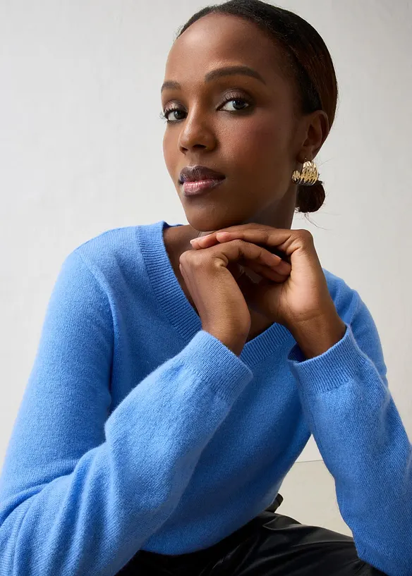 Pullover aus weichem Kaschmir-Mix mit Good Cashmere Standard&reg;, bonprix