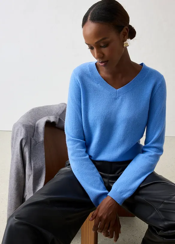 Pullover aus weichem Kaschmir-Mix mit Good Cashmere Standard&reg;, bonprix