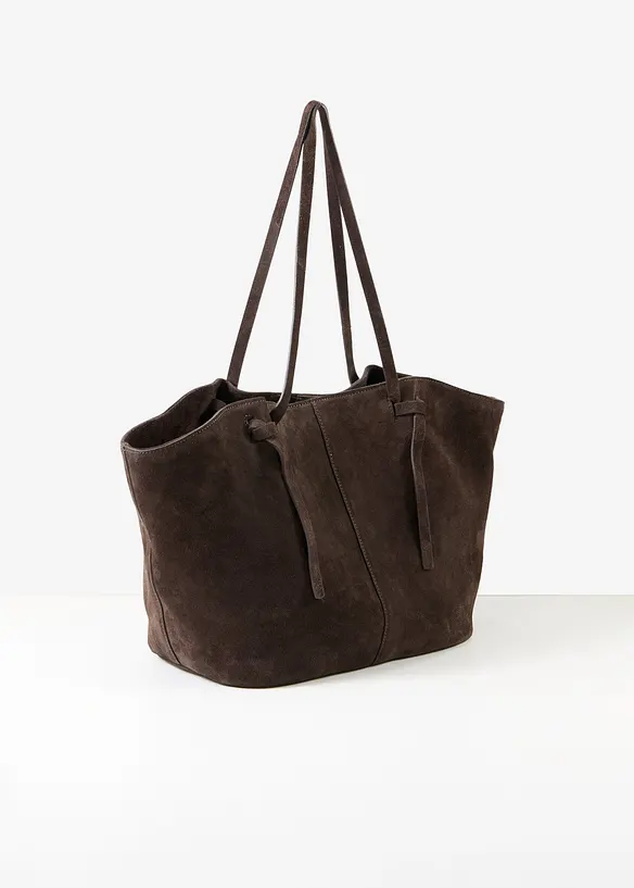 Shopper aus Veloursleder, bonprix