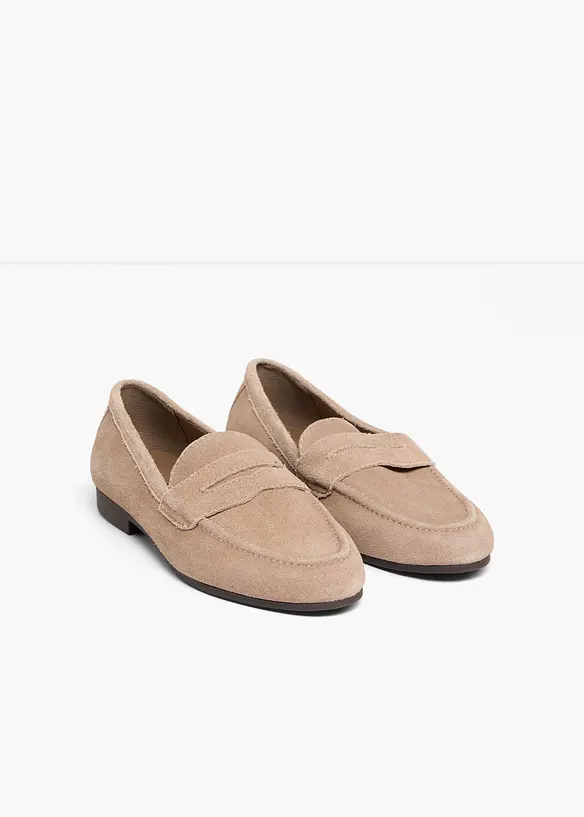 Mocassins en cuir, bonprix
