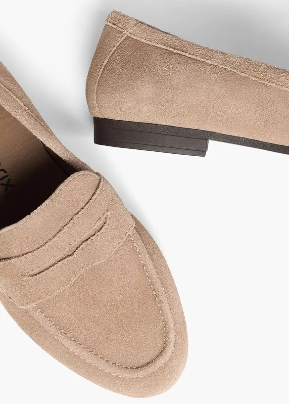 Mocassins en cuir, bonprix