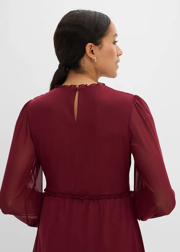 Jerseykleid aus feinem Mesh, bonprix