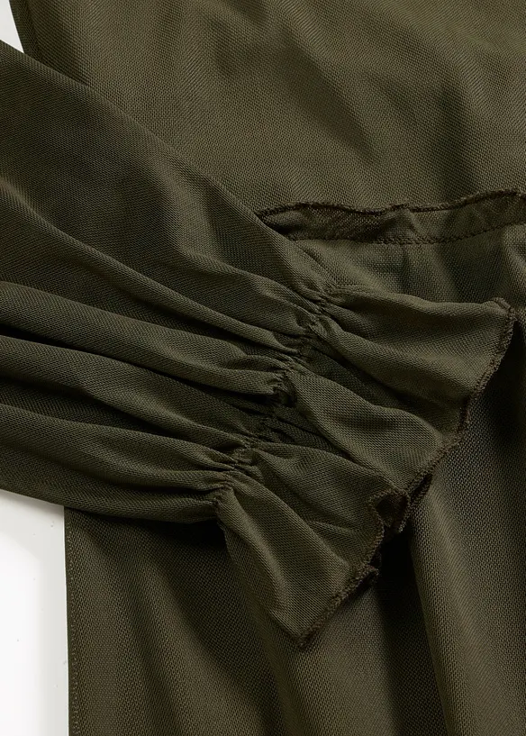 Jerseykleid aus feinem Mesh, bonprix