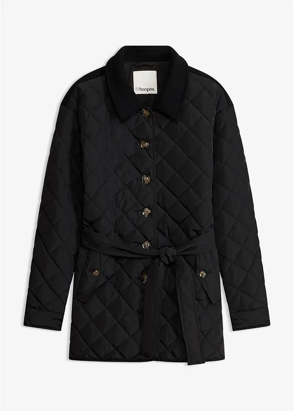 Leichte Steppjacke im Materialmix, bonprix
