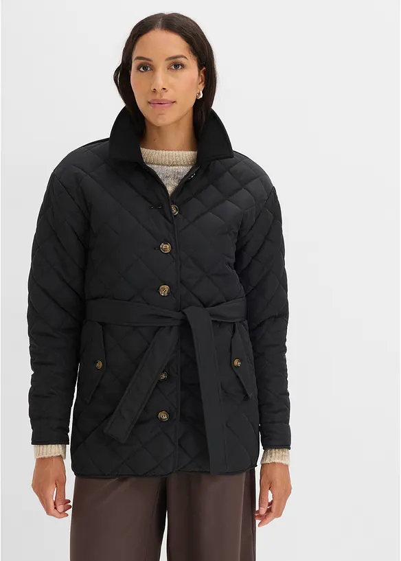 Leichte Steppjacke im Materialmix, bonprix