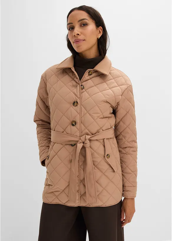 Leichte Steppjacke im Materialmix, bonprix