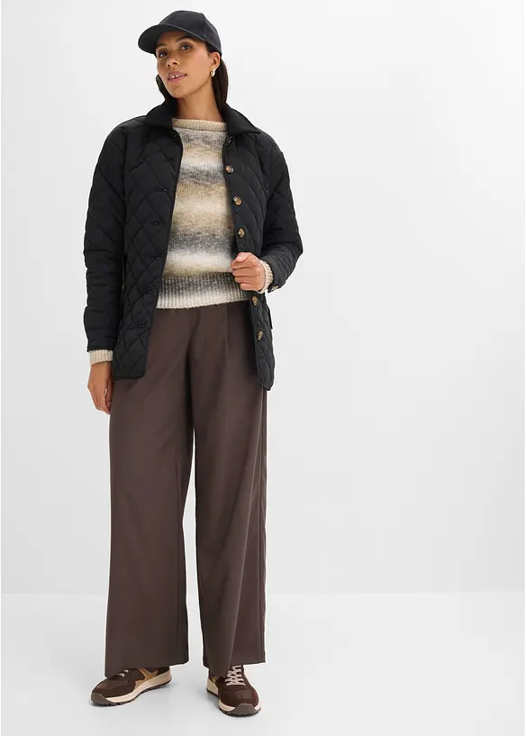 Leichte Steppjacke im Materialmix, bonprix