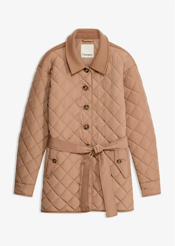 Leichte Steppjacke im Materialmix, bonprix
