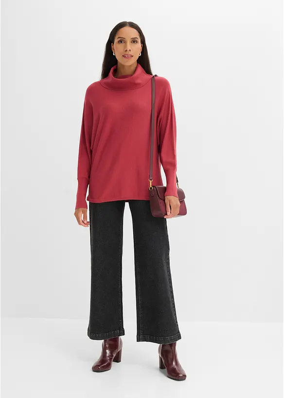 Pull col roul&eacute;, bonprix