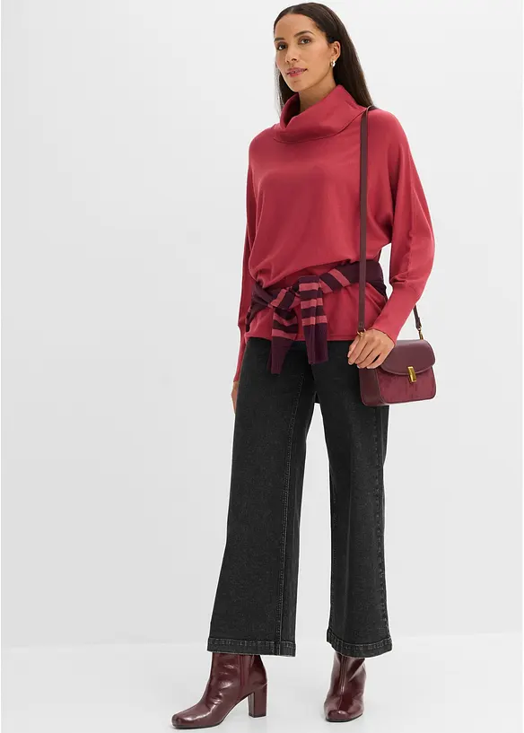 Pull col roul&eacute;, bonprix