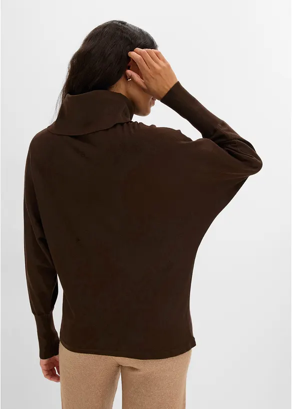 Rollkragenpullover aus Viskose-Mix, bonprix