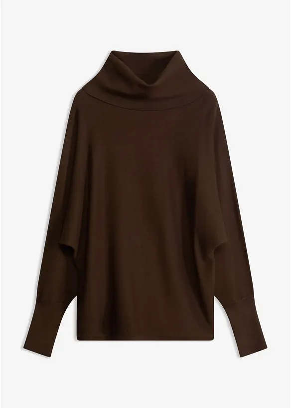 Rollkragenpullover aus Viskose-Mix, bonprix