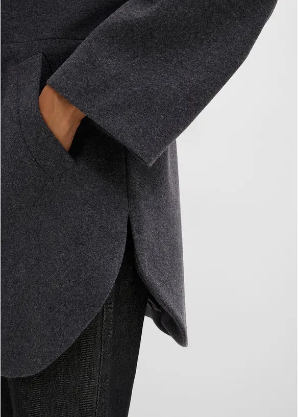 &Uuml;bergangsjacke, Wollimitat, bonprix