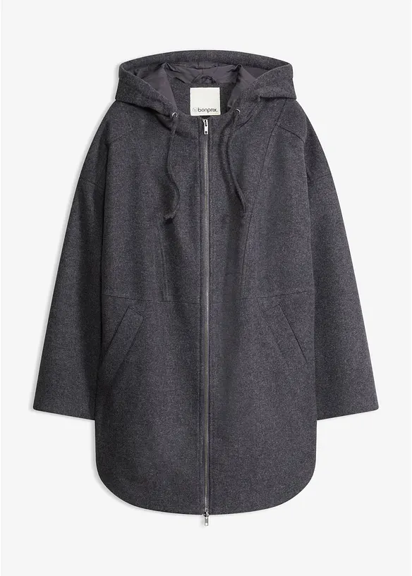 &Uuml;bergangsjacke, Wollimitat, bonprix