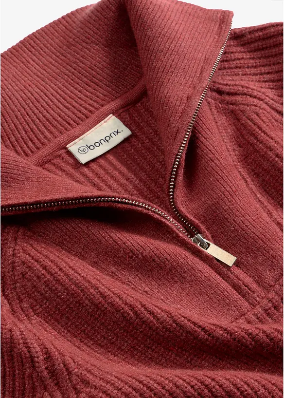 Troyer-Pullover aus weichem Viskose-Mix, bonprix