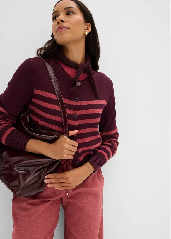 Gilet raccourci en maille, bonprix